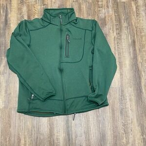 Avalanche Outdoor Supply jacket Men's Large Full Zip Dark Green Stretch Athletic